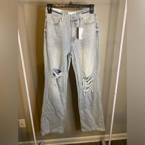 Vervet Leslie 90s vintage flare distressed bleached jeans - Picture 1 of 9